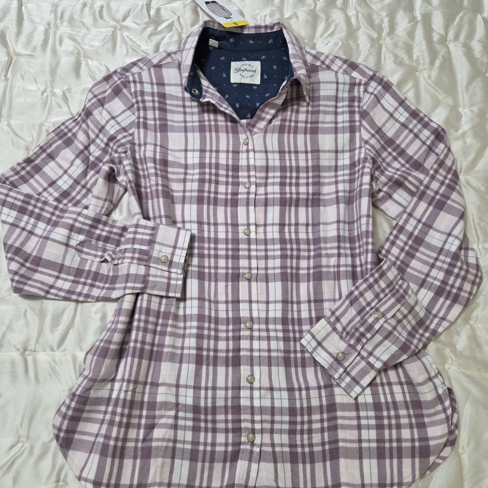 NWT Jachs Girlfriend Plaid Shirt. - Picture 3 of 9